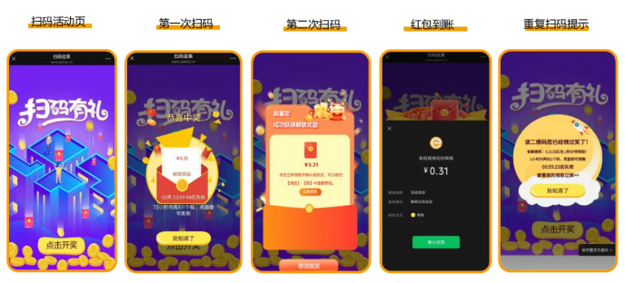 二维码红包营销“解锁红包”上线